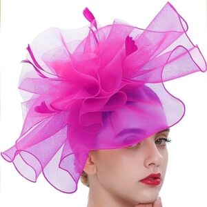 NEW! XL Hot Pink Kentucky Derby Hat